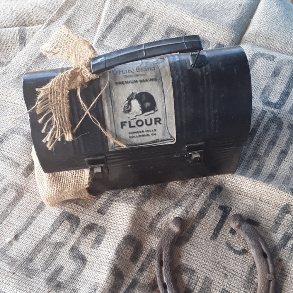 Recycled antique lunchbox